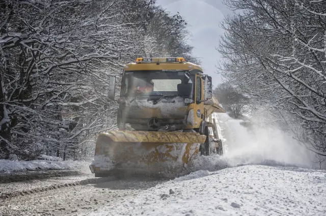 Gritters out in County Durham