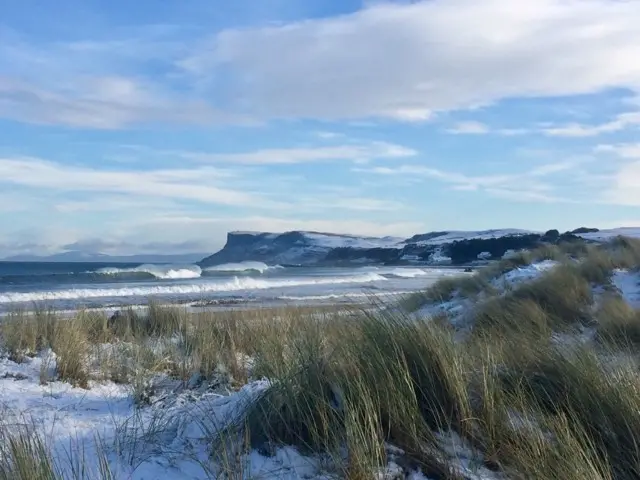 Ballycastle in the snow