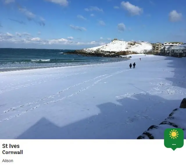 Snow in St Ives