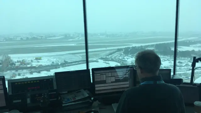 View from Jersey control tower