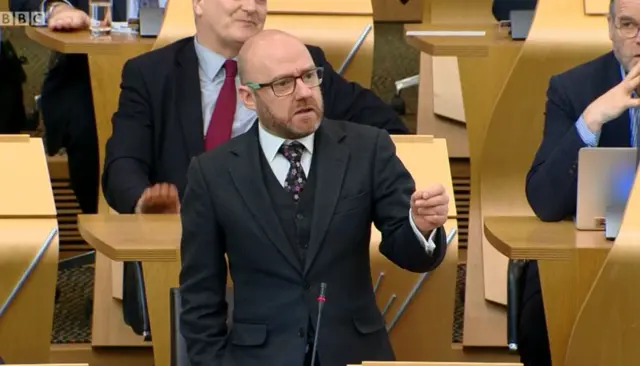 Scottish Green Party co-convener Patrick Harvie