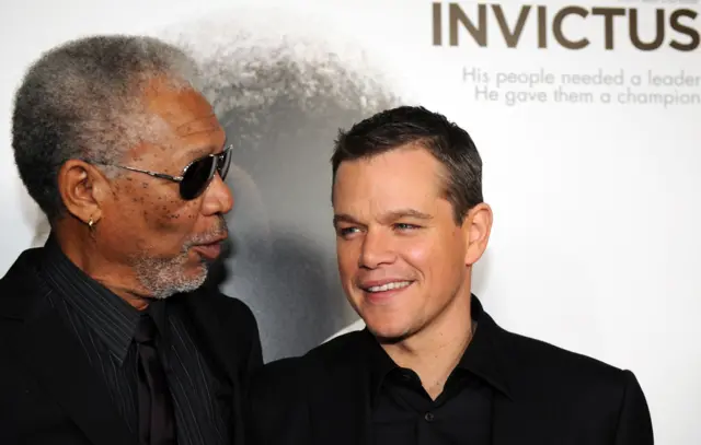 Morgan Freeman and Matt Damon