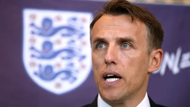 England women head coach Phil Neville