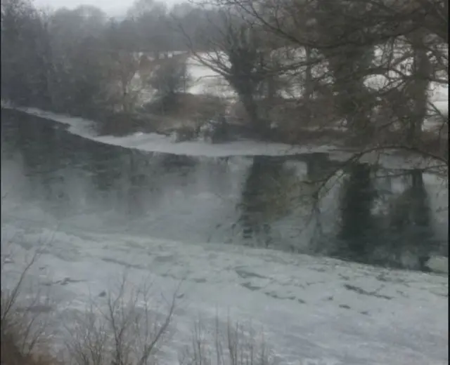 Frozen river