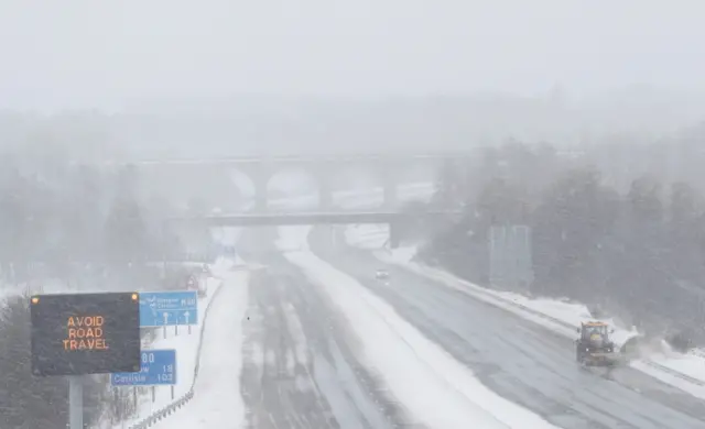 Conditions on the M80 near Castlecary