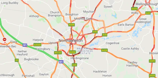 Google traffic map