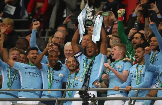 Manchester City lift League Cup