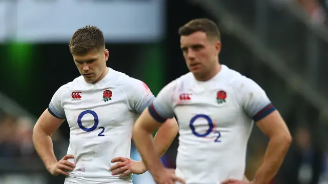 Owen Farrell and George Ford