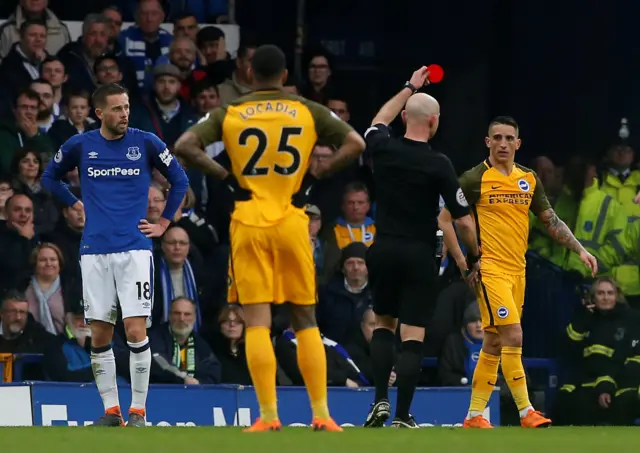 Anthony Knockaert red card