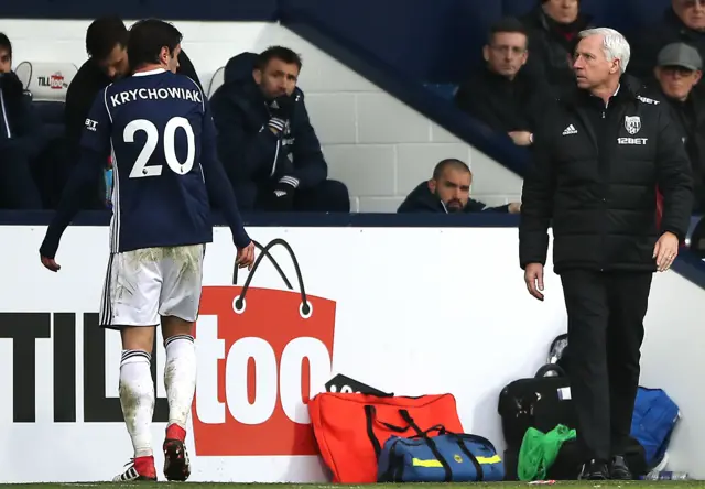 Grzegorz Krychowiak and Alan Pardew