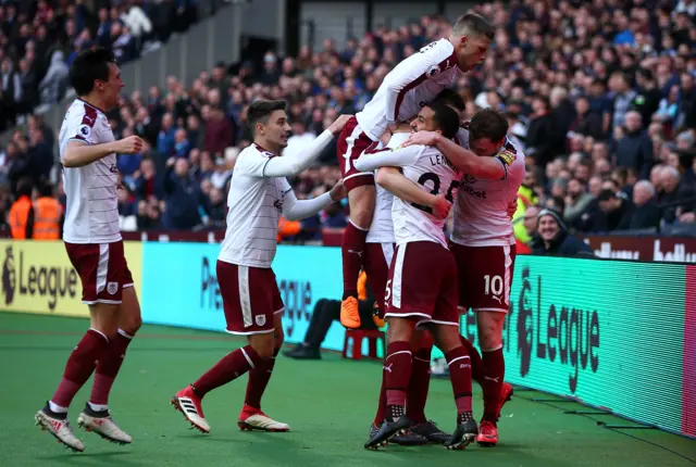 Chris Wood scores for Burnley