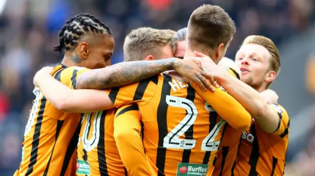 Hull City celebrate