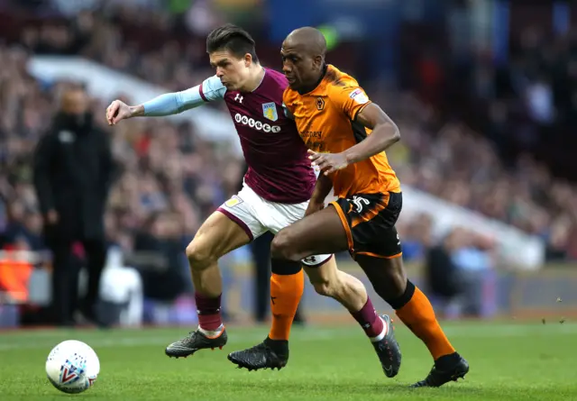 Jack Grealish and Willy Boly