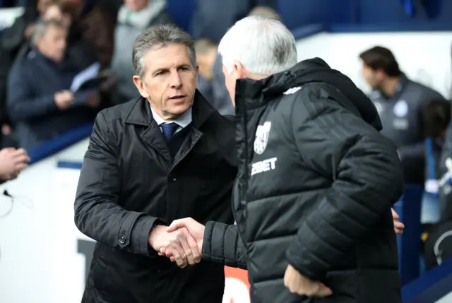 Claude Puel and Alan Pardew