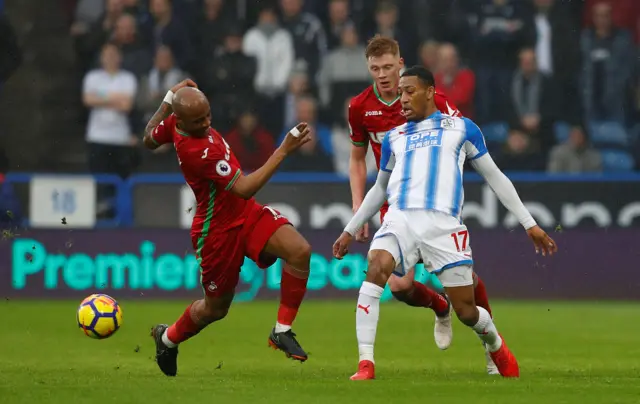 Rajiv van La Parra and Andre Ayew