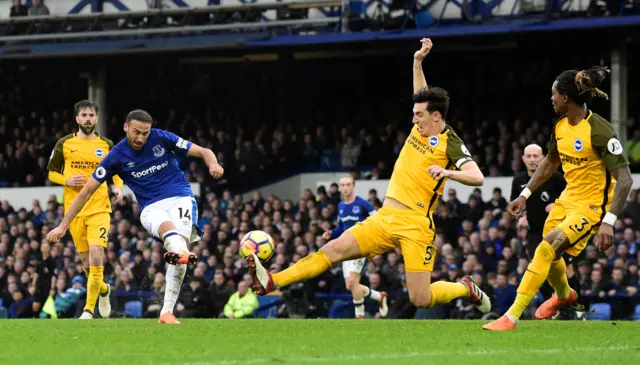 Tosun scores for Everton