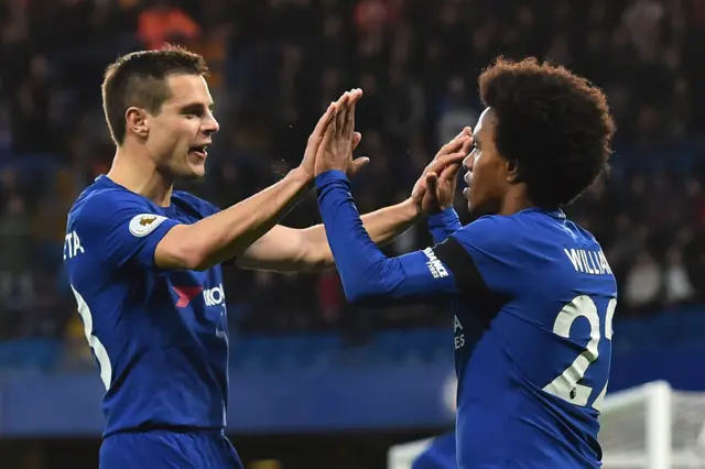 Chelsea celebrate