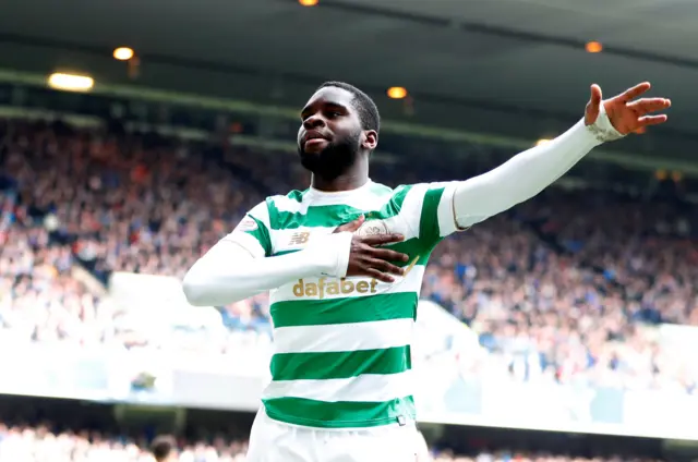 Odsonne Edouard celebrates scoring Celtic's winner