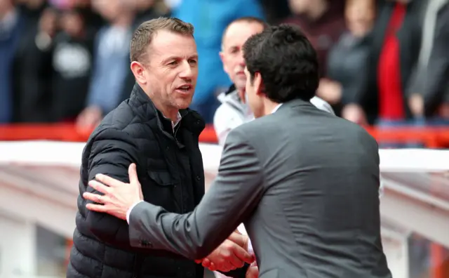 Gary Rowett and Aitor Karanka