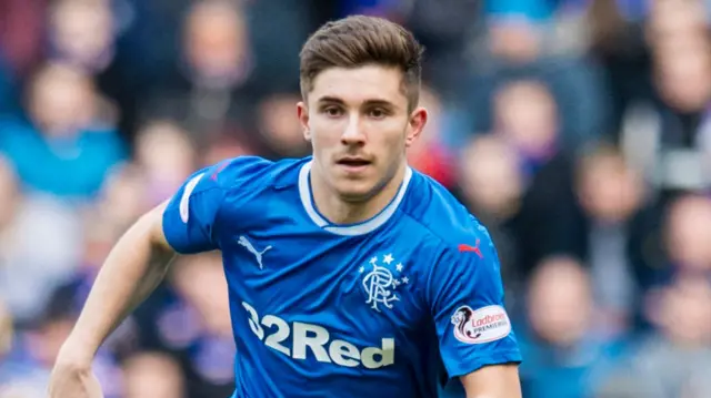 Declan John in action for Rangers