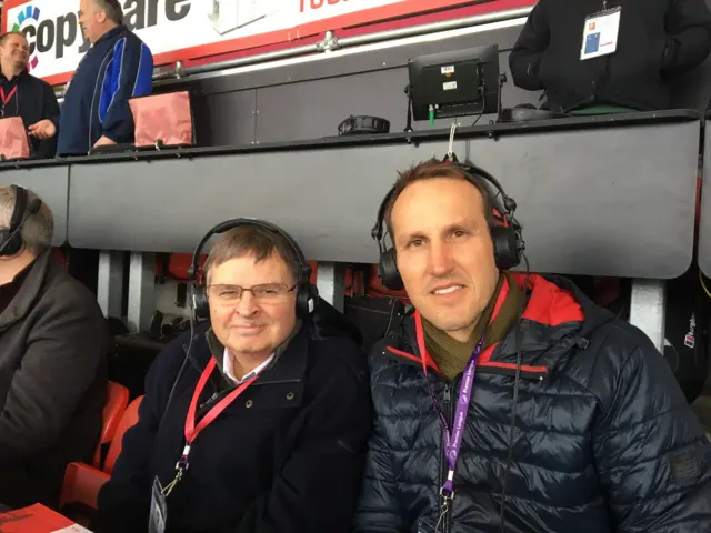 Alan Green and Mark Schwarzer