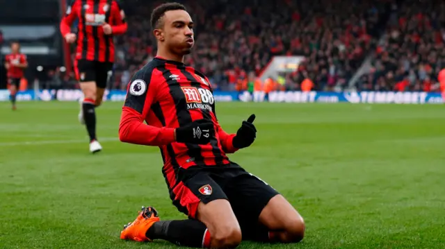 Junior Stanislas celebrates