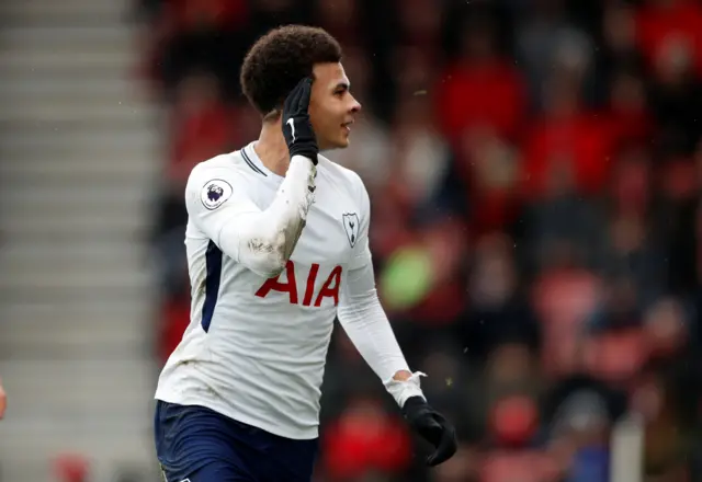 Tottenham's Dele Alli celebrates