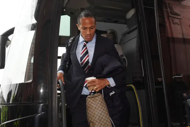 Rangers' Bruno Alves arrives at Ibrox