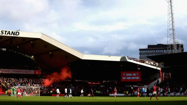 Nottingham Forest and Derby County at City Ground