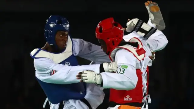 Lutalo Muhammad (left) won bronze at Rio 2016