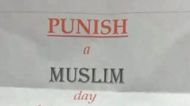 Punish a Muslim day letter