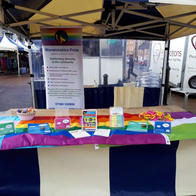 Warwickshire Pride stall