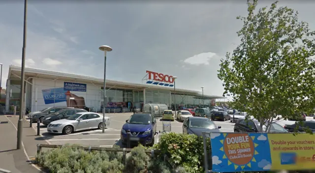 Tesco, in Hall Street, Alfreton