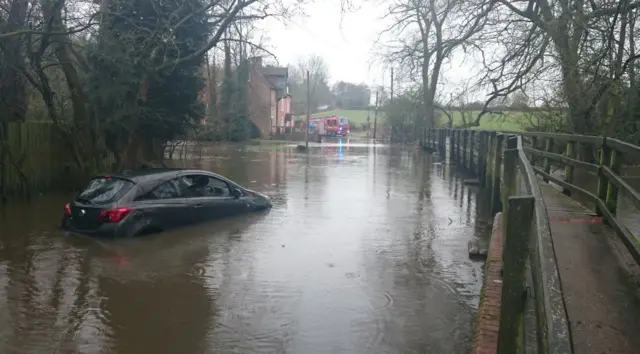 Road flooded