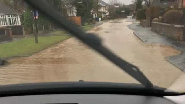 Flooding in Ockbrook