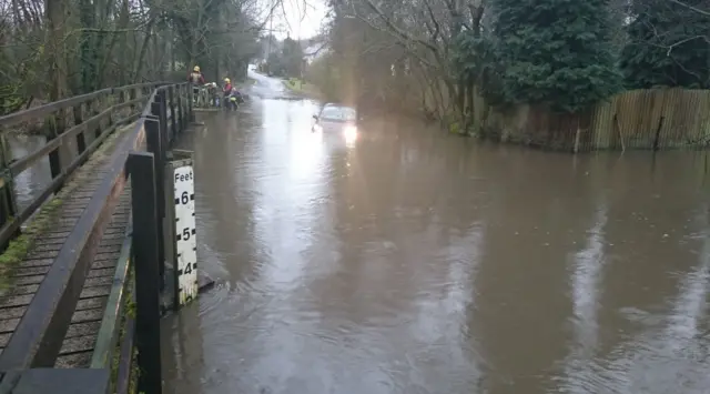 Road flooded