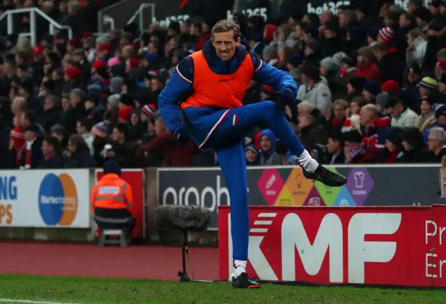 Stoke City's Peter Crouch