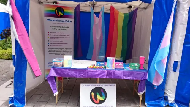 Warwickshire Pride stall