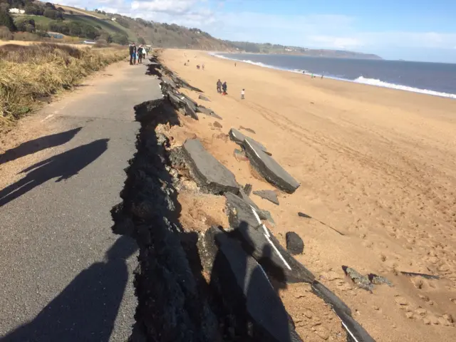 Slapton storm damage