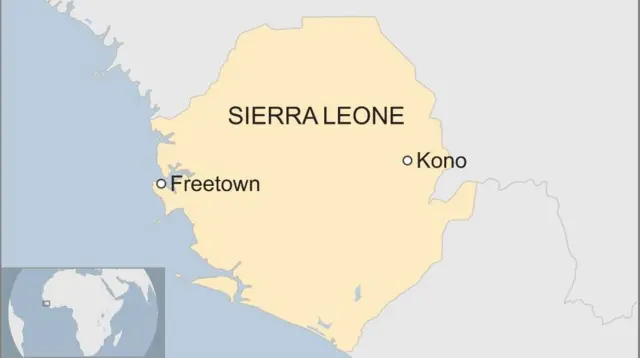 Map of Sierra Leone