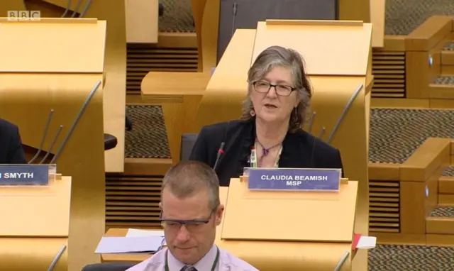 Labour MSP Claudia Beamish