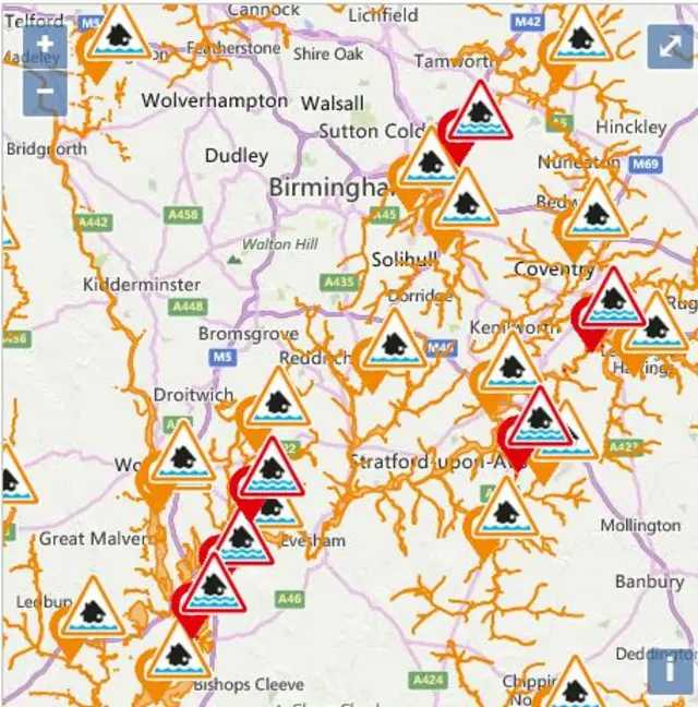 Flood map