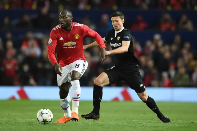 Romelu Lukaku and Clement Lenglet