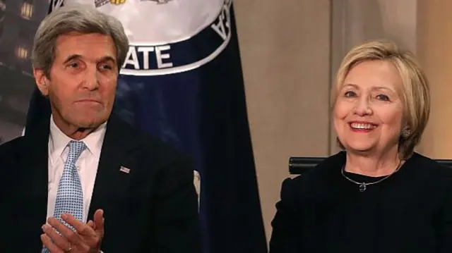 Clinton and Kerry