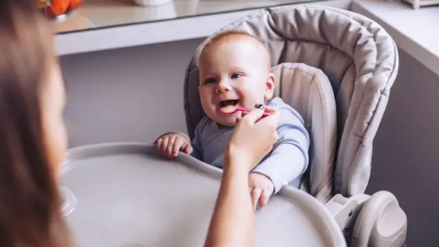 Baby in a high chair