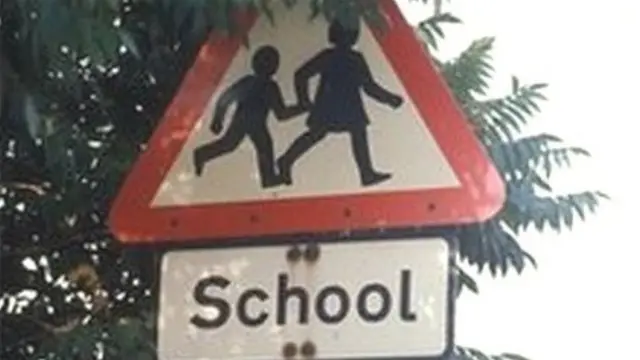 School road sign