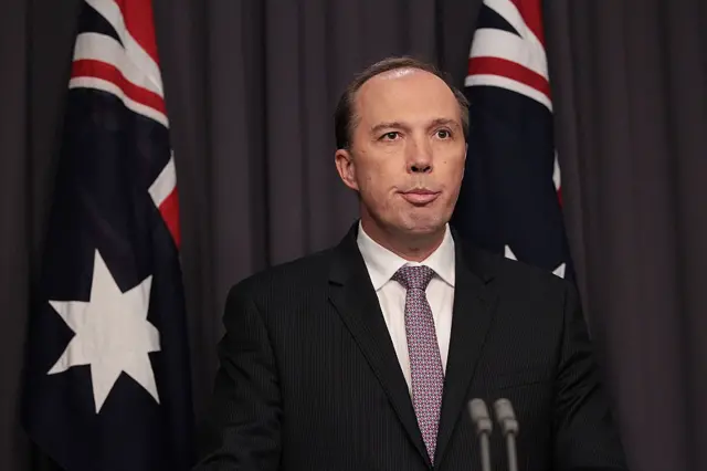 Australian Home Affairs Minister Peter Minister Dutton