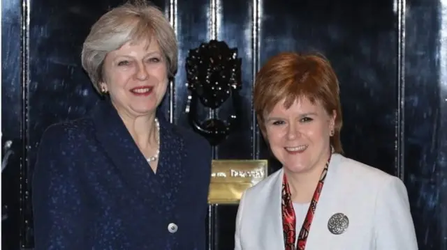 Nicola Sturgeon and Theresa May also had face-to-face talks at Downing Street in November