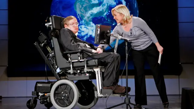 Stephen Hawking with his daughter Lucy