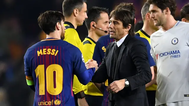 Lionel Messi and Antonio Conte,